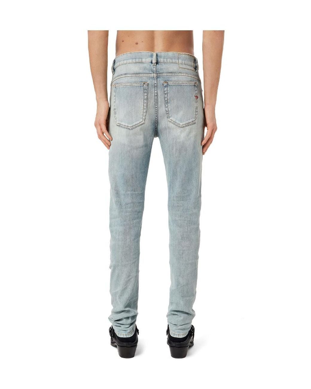 DIESEL Blue Skinny Fit Jeans for men