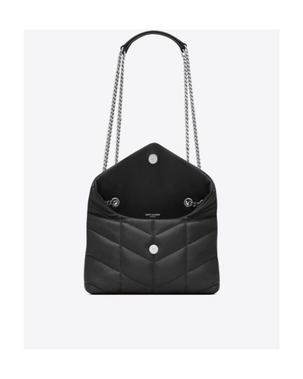 Saint Laurent Black Puffer Toy Small Shoulder Bag