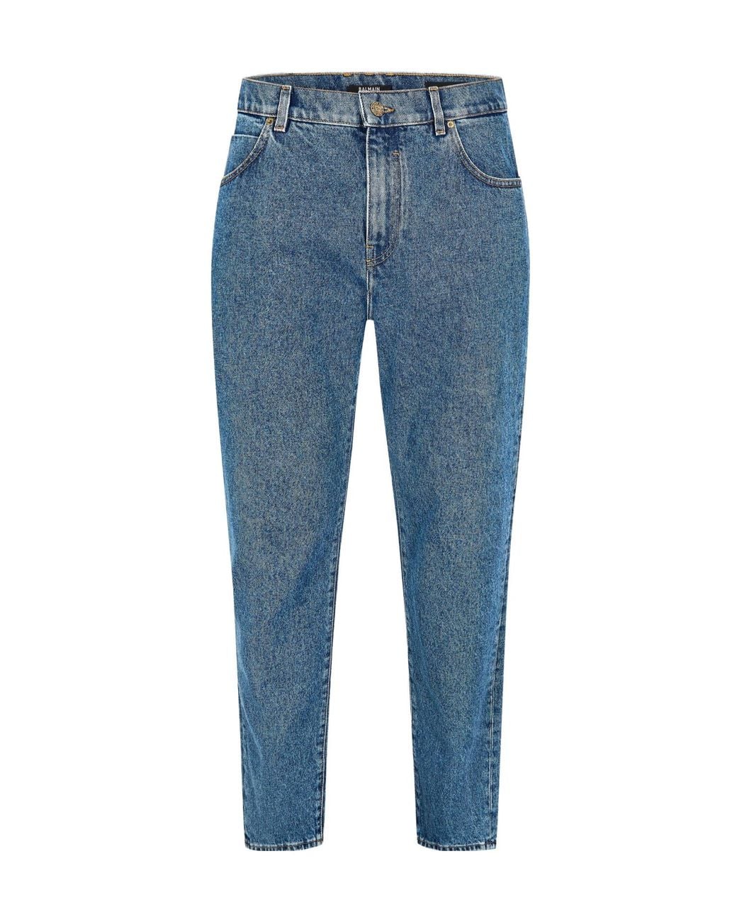 Balmain Blue Straight Leg Jeans for men