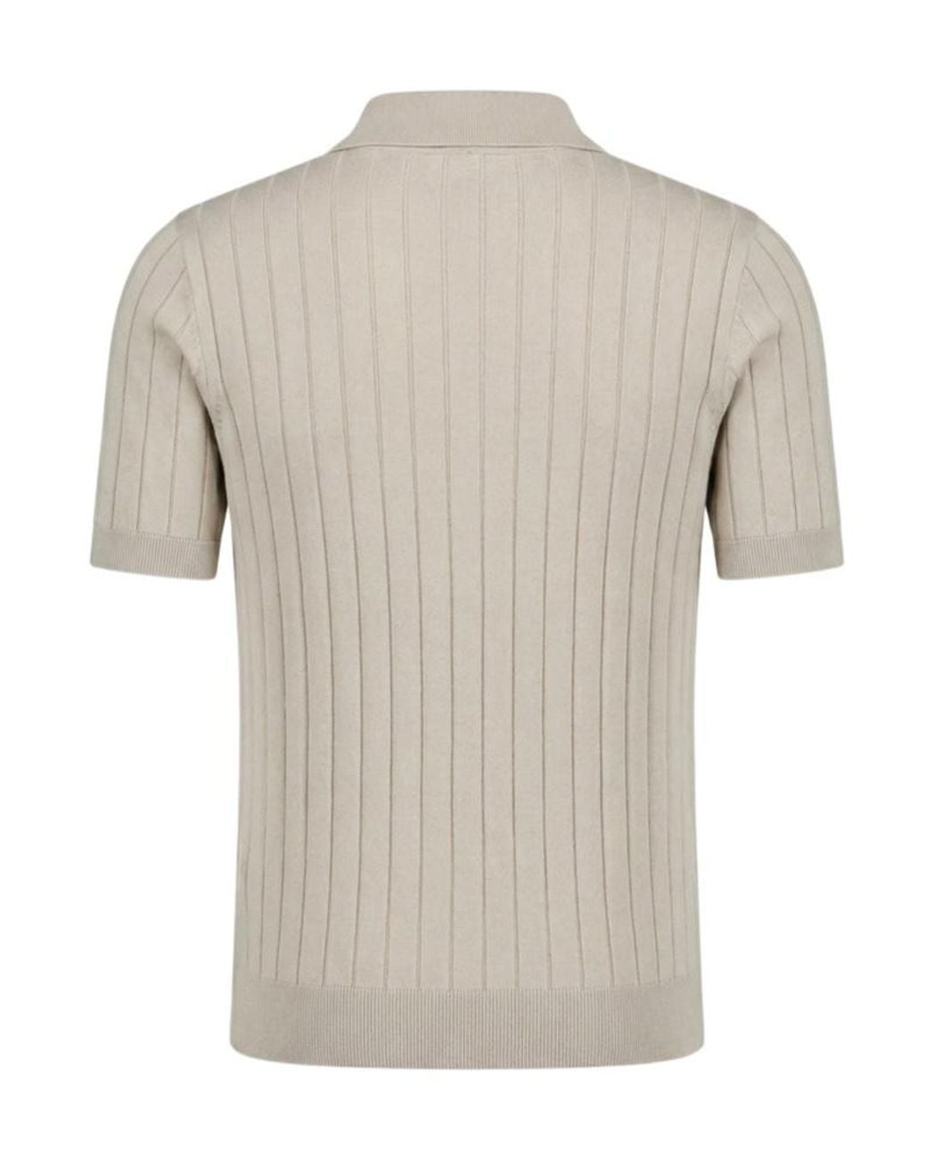 Peserico White Knitted Polo Shirt for men