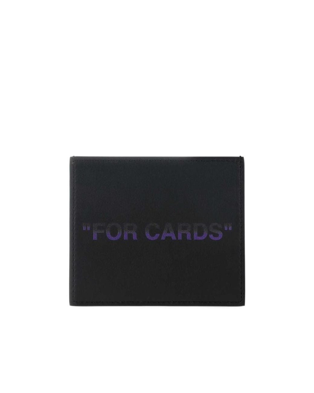 Off-White c/o Virgil Abloh Black Leather Cardholder for men