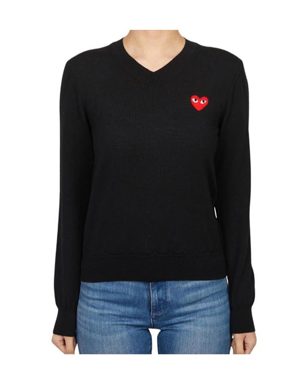 Comme des Garçons Black Long-Sleeved Sweater