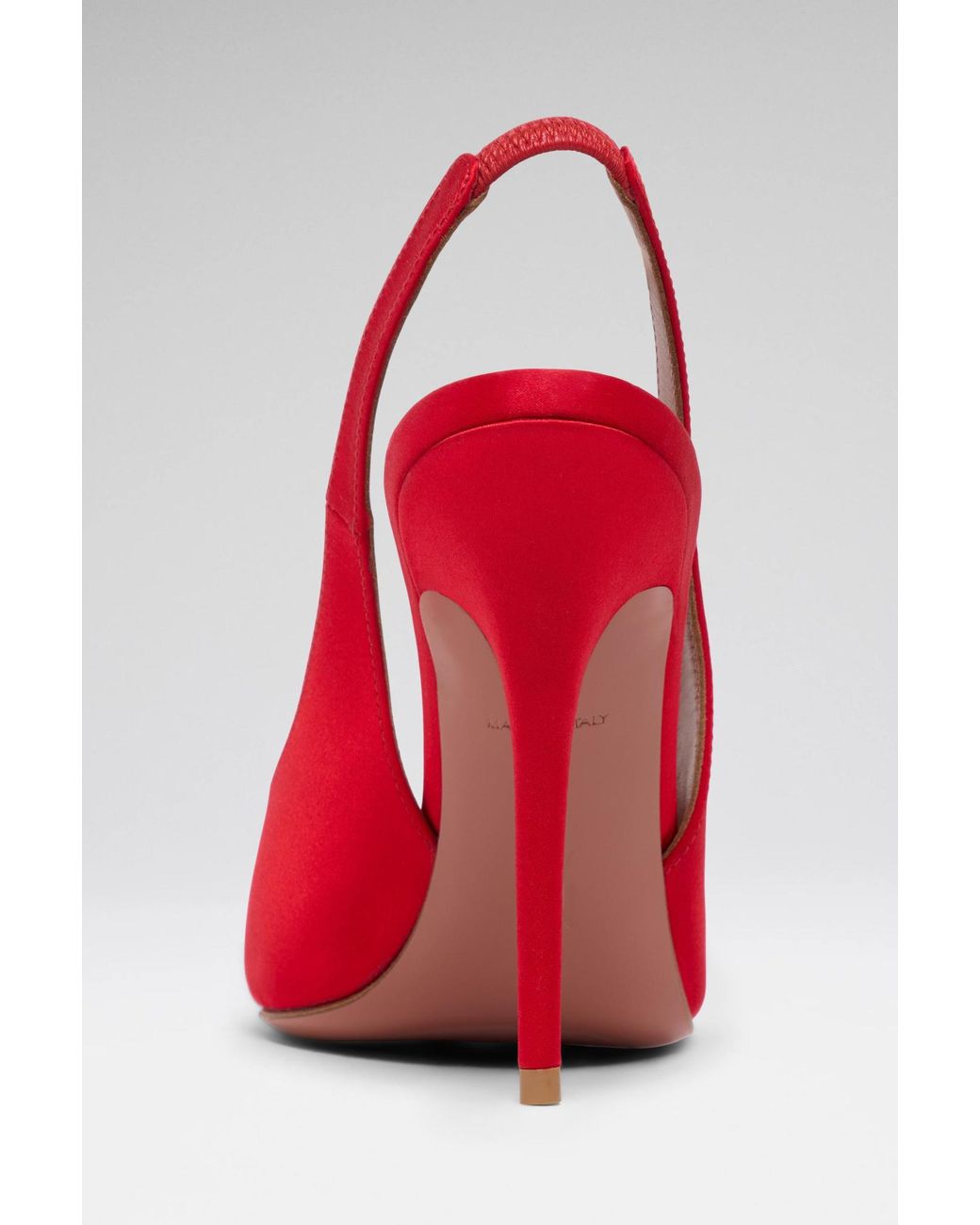 AMINA MUADDI Red Anok Sling 105 Satin