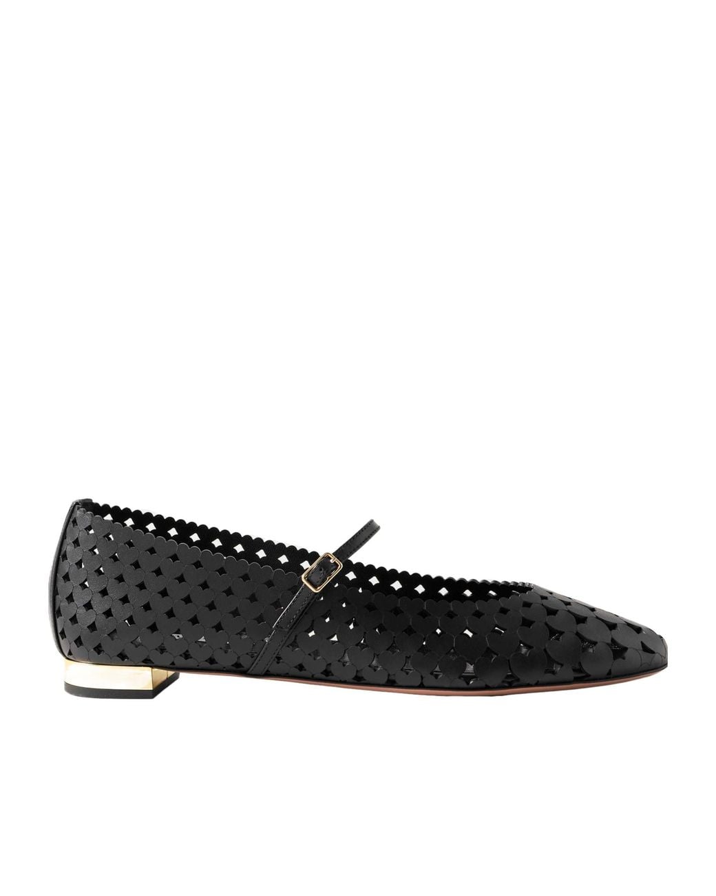 Aquazzura Black Amourose Ballet Flats