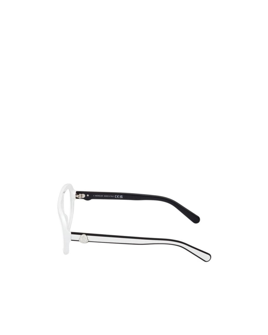 Moncler Natural Eyewear Geometric Frame Glasses for men
