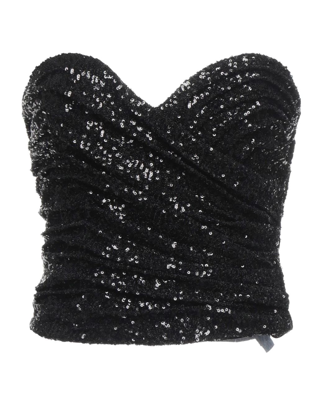 Saint Laurent Black Sleeveless Tulle Top