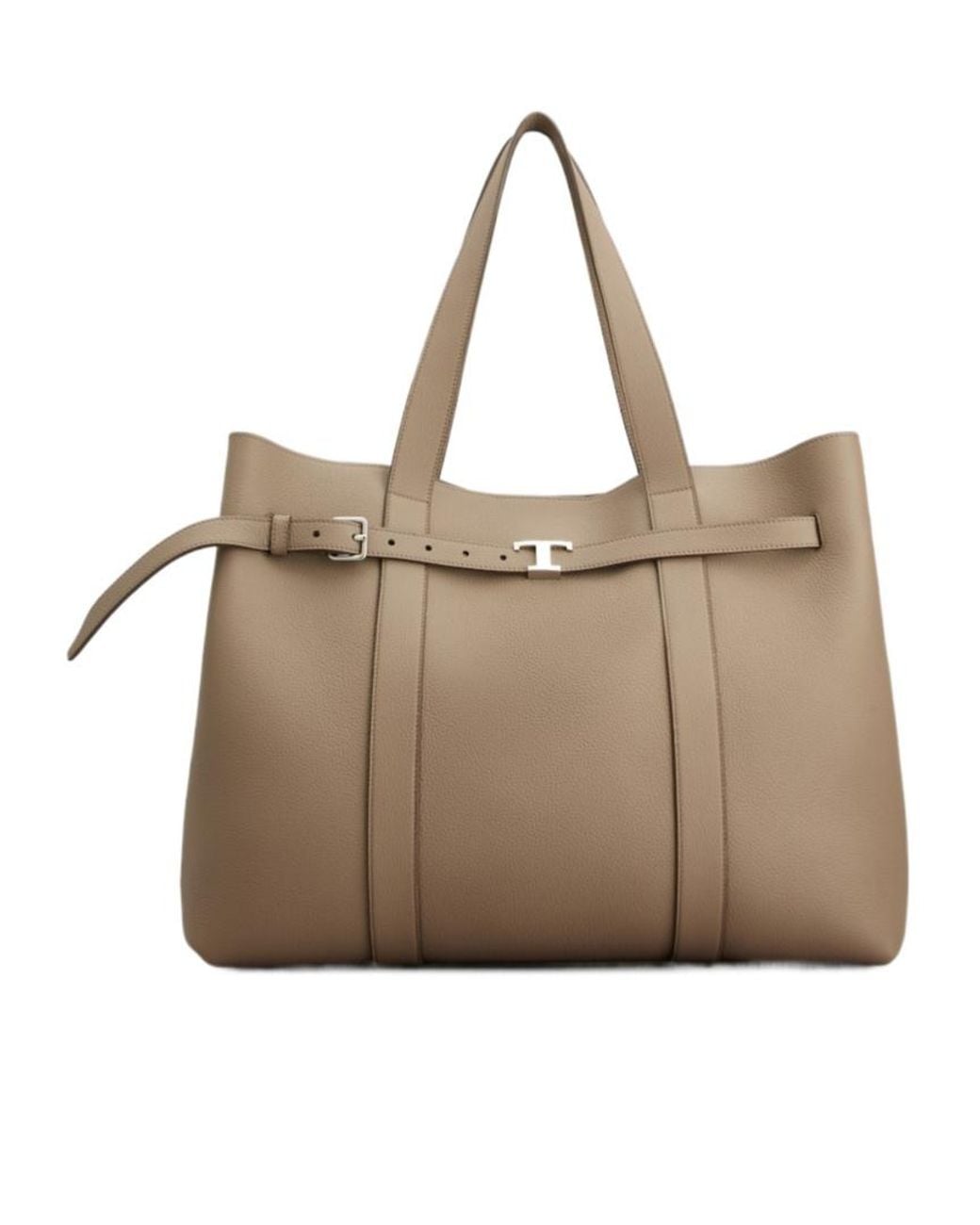 Tod's Natural T Timless Leather Shoulder Bag