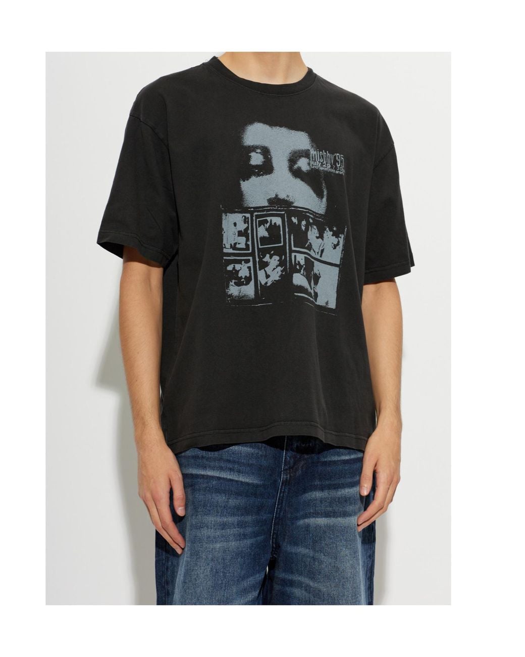 M I S B H V Black 7:30 Pm Lakefront T-Shirt for men