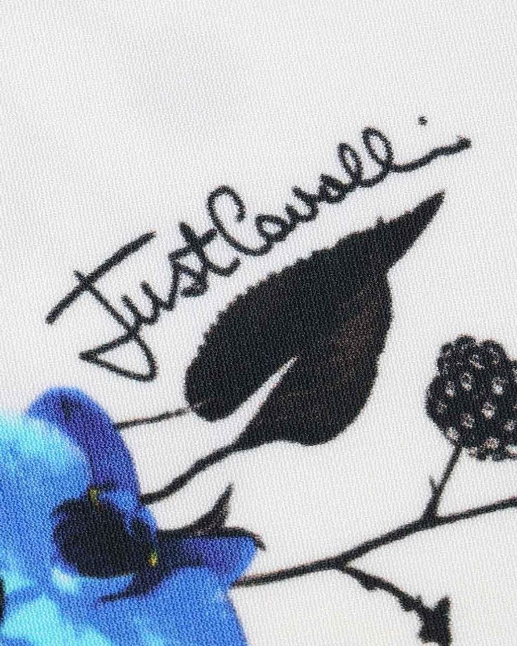 Just Cavalli Blue Logo T-Shirt for men