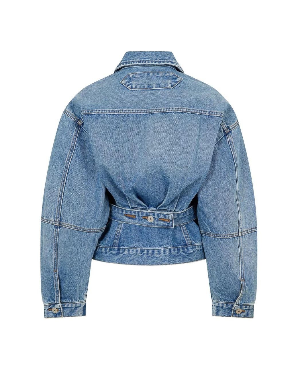 Jacquemus Blue Jacquard Denim Jacket