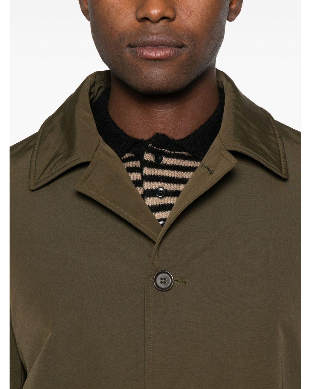 Aspesi Green Button-Up Jacket for men
