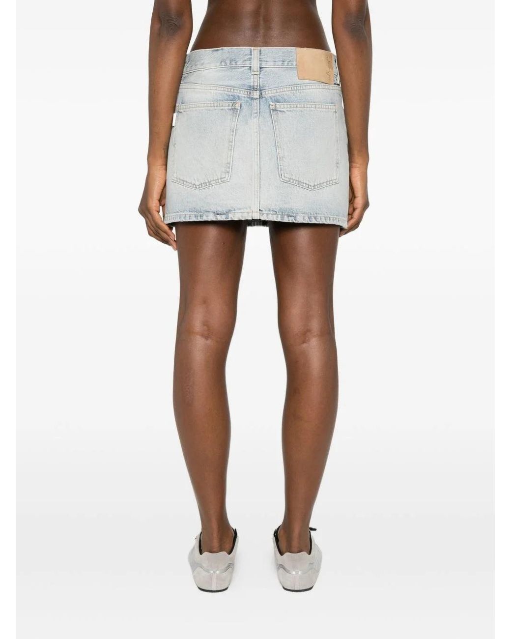Haikure Blue Tyra Celestial Belted Skirt