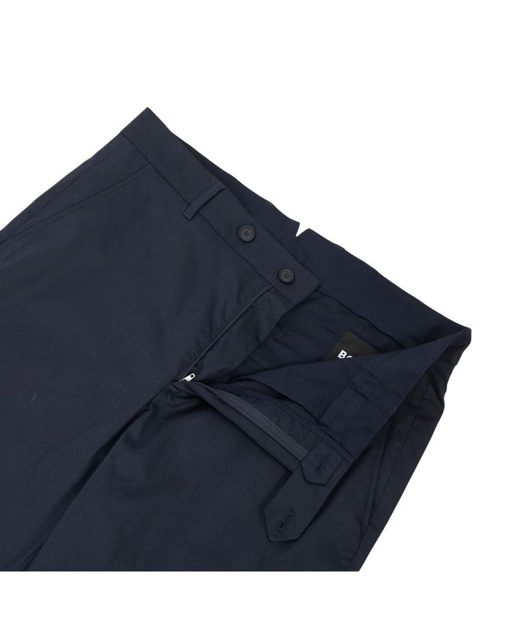 Boss Blue Casual Pants With Belt Loops for men