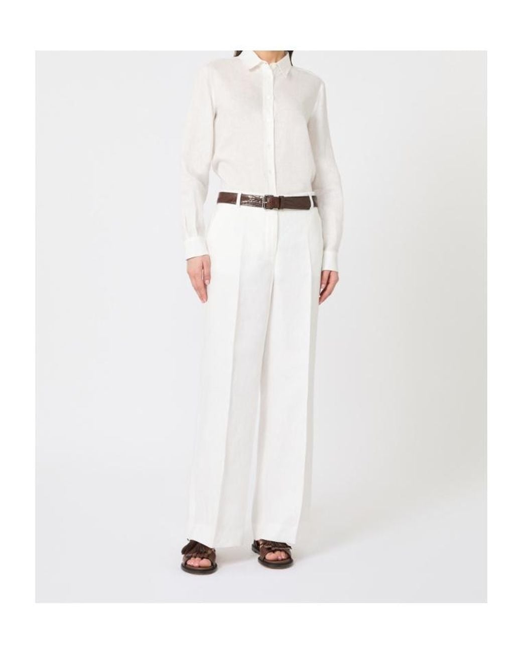 Weekend by Maxmara White Werner Long-Sleeve Shirt