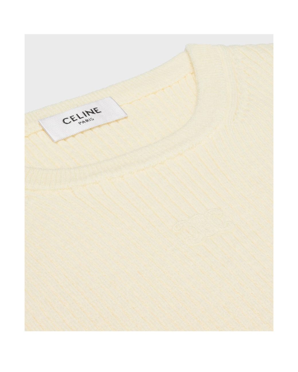 Céline White Sleeveless Top