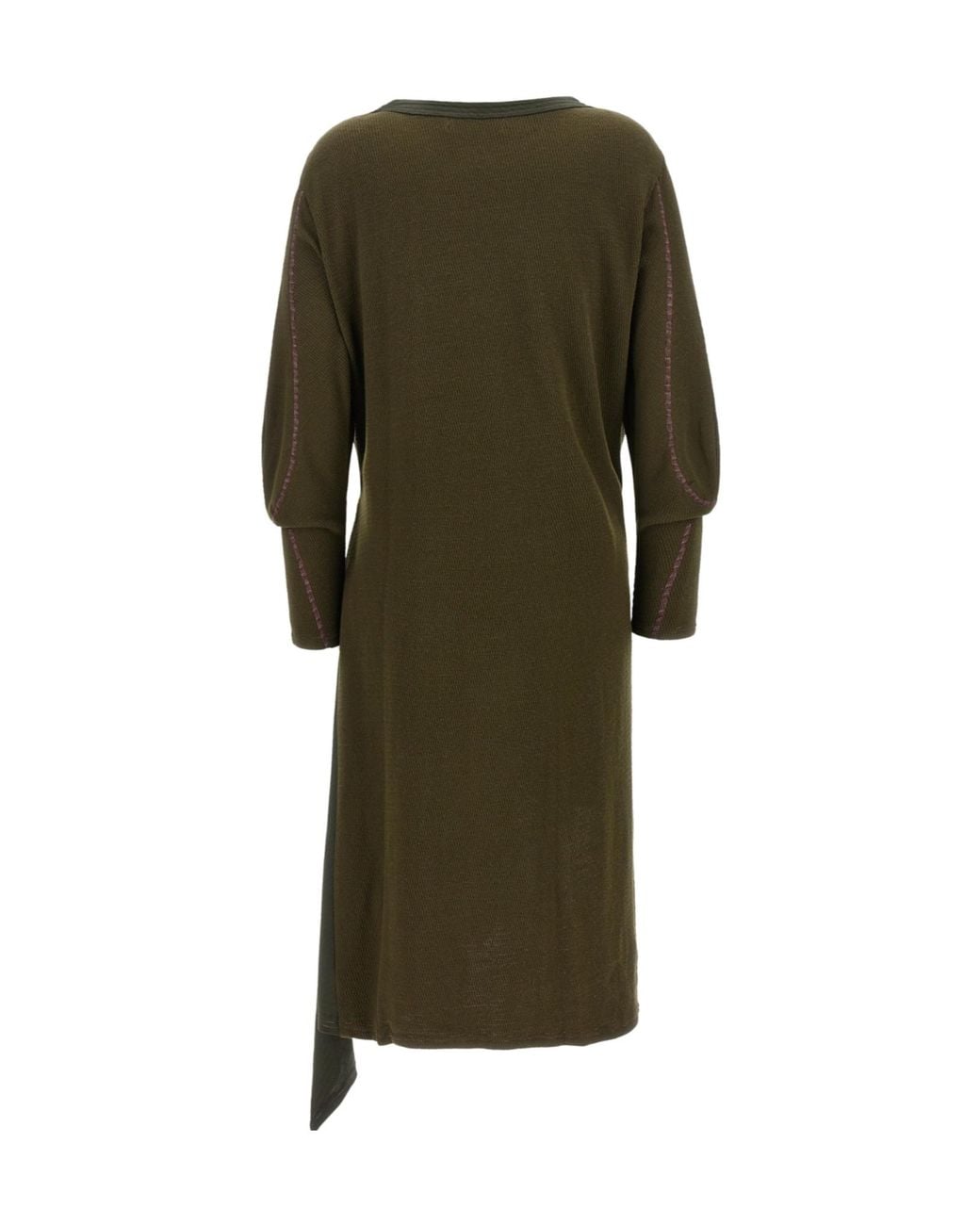 Kiko Kostadinov Green Edler Godet Dress