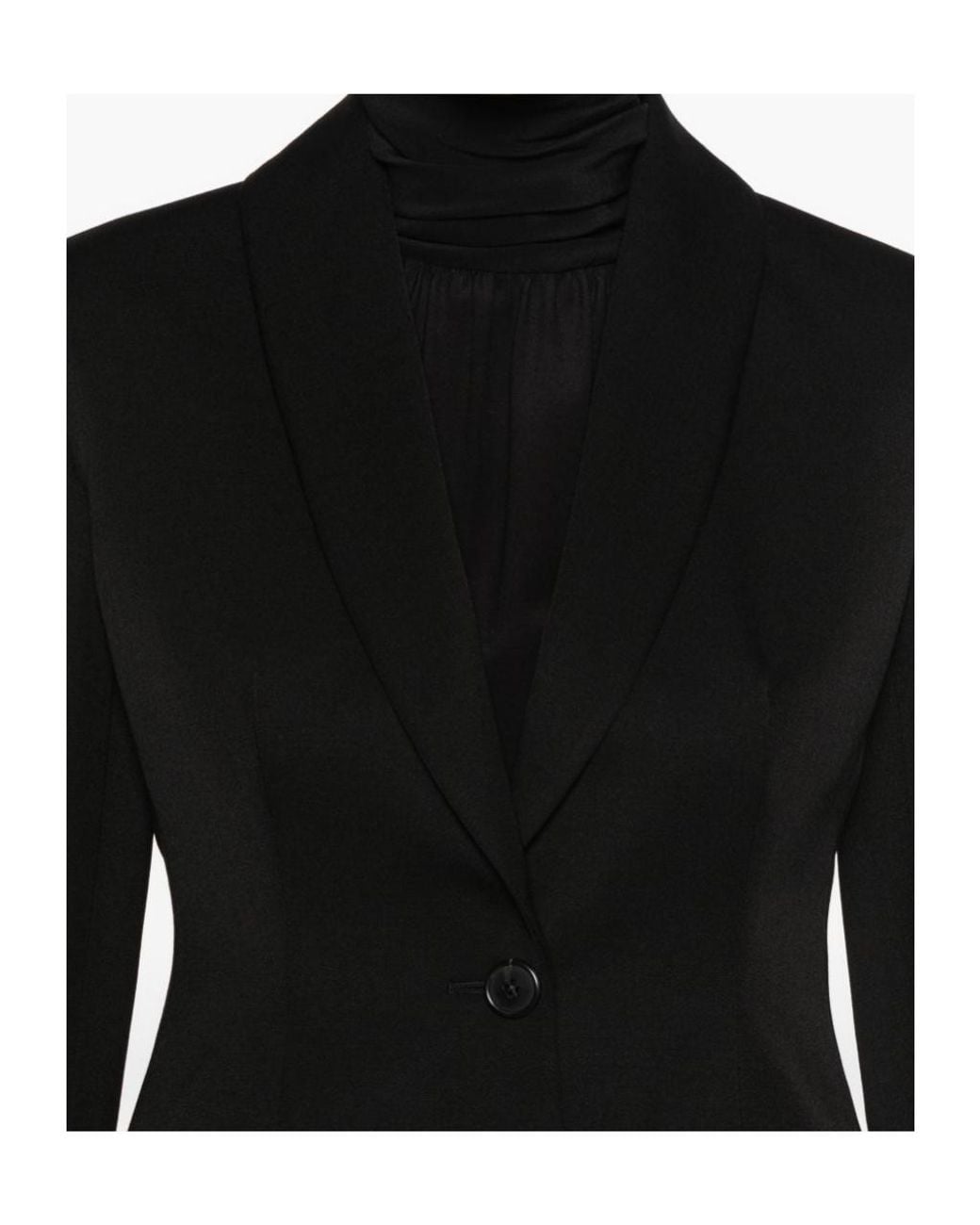 The Row Black Bettina Single-Breasted Blazer