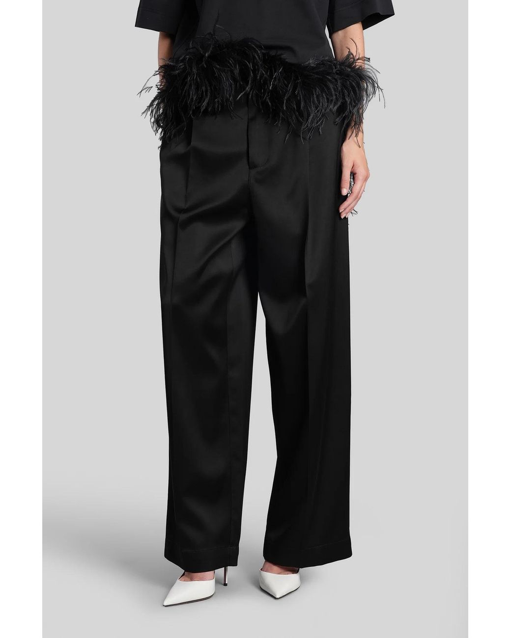DARKPARK Black Danielle Wide-Leg Pants