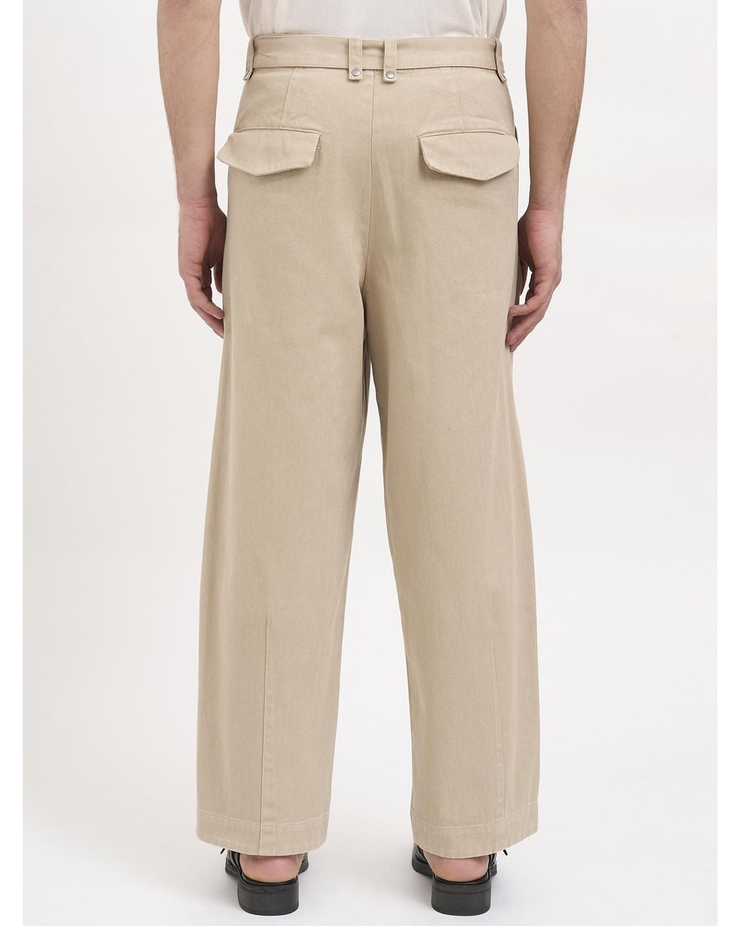 Entire studios Natural Belted Casual Trousers for men