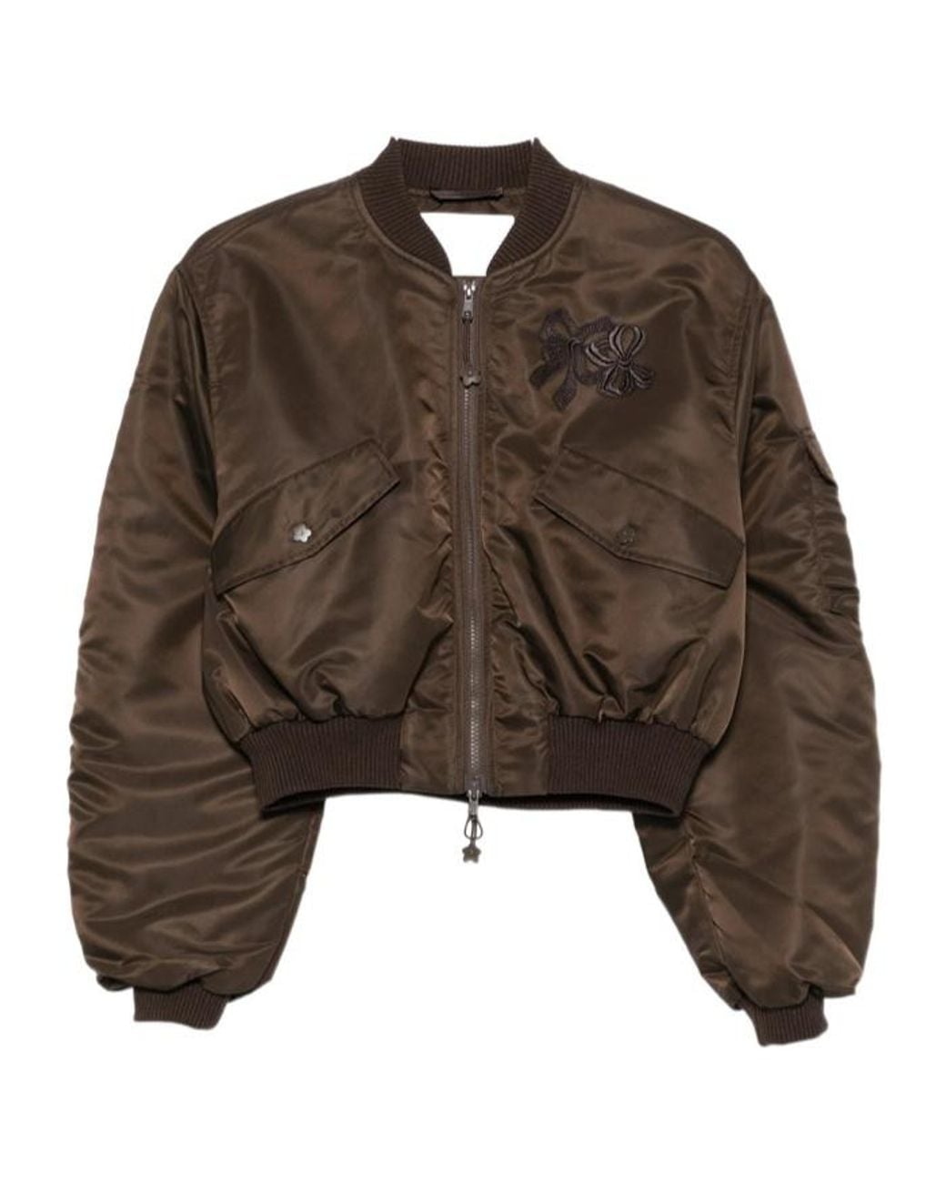 CECILIE BAHNSEN Brown Long-Sleeved Casual Jacket
