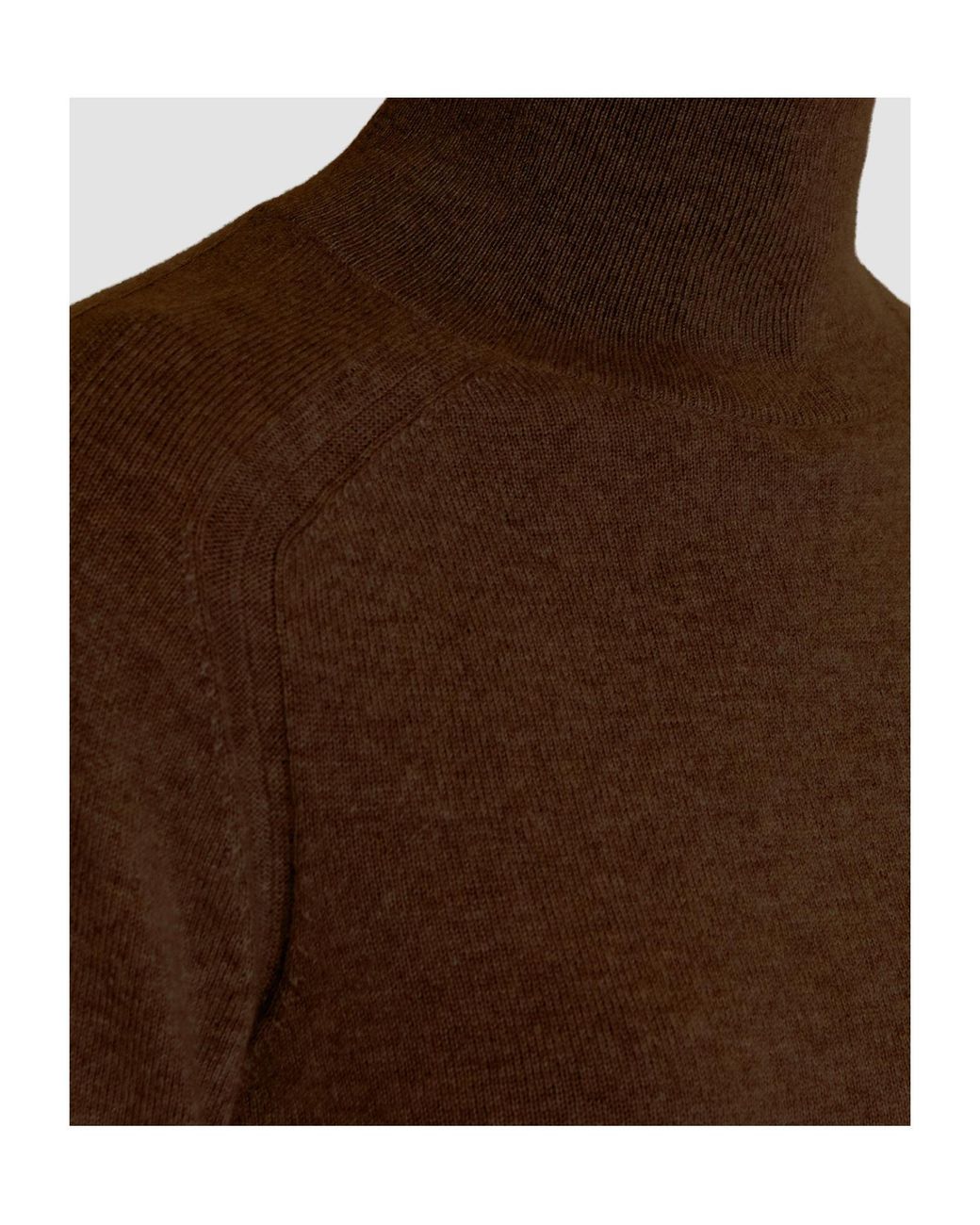 Joseph Brown Turtle-Neck Cashmere Sweater