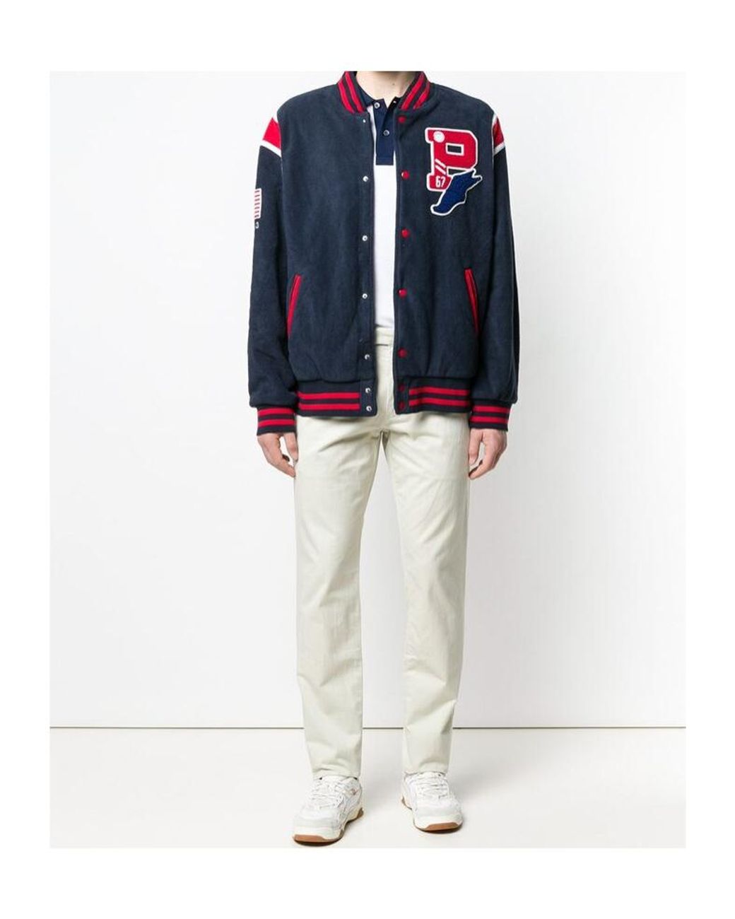Ralph Lauren White Straight-Leg Chino Trousers for men