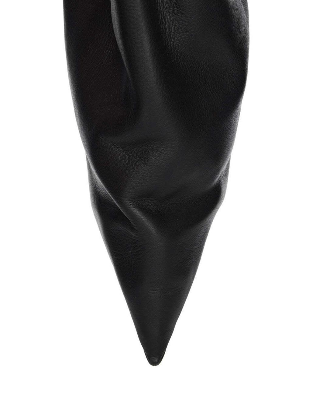 Rick Owens Black Heeled Platform Boots