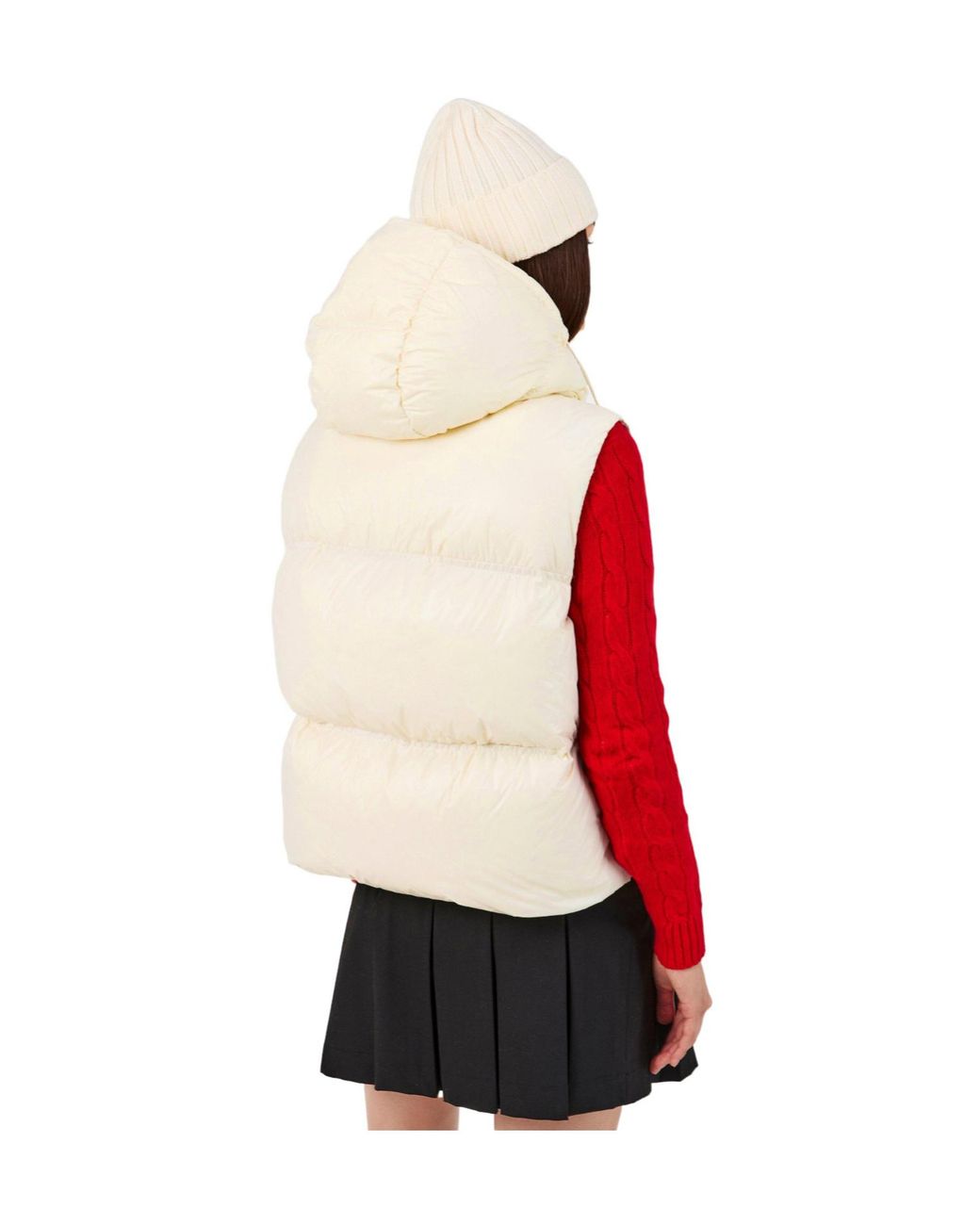 Moncler Natural Hooded Down Vest