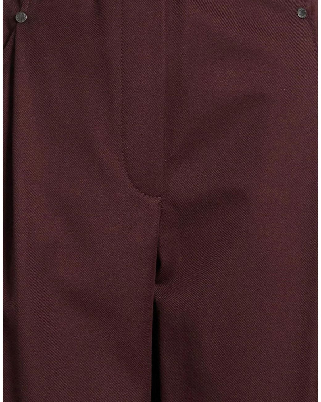 Brunello Cucinelli Purple Solid Color Casual Trousers