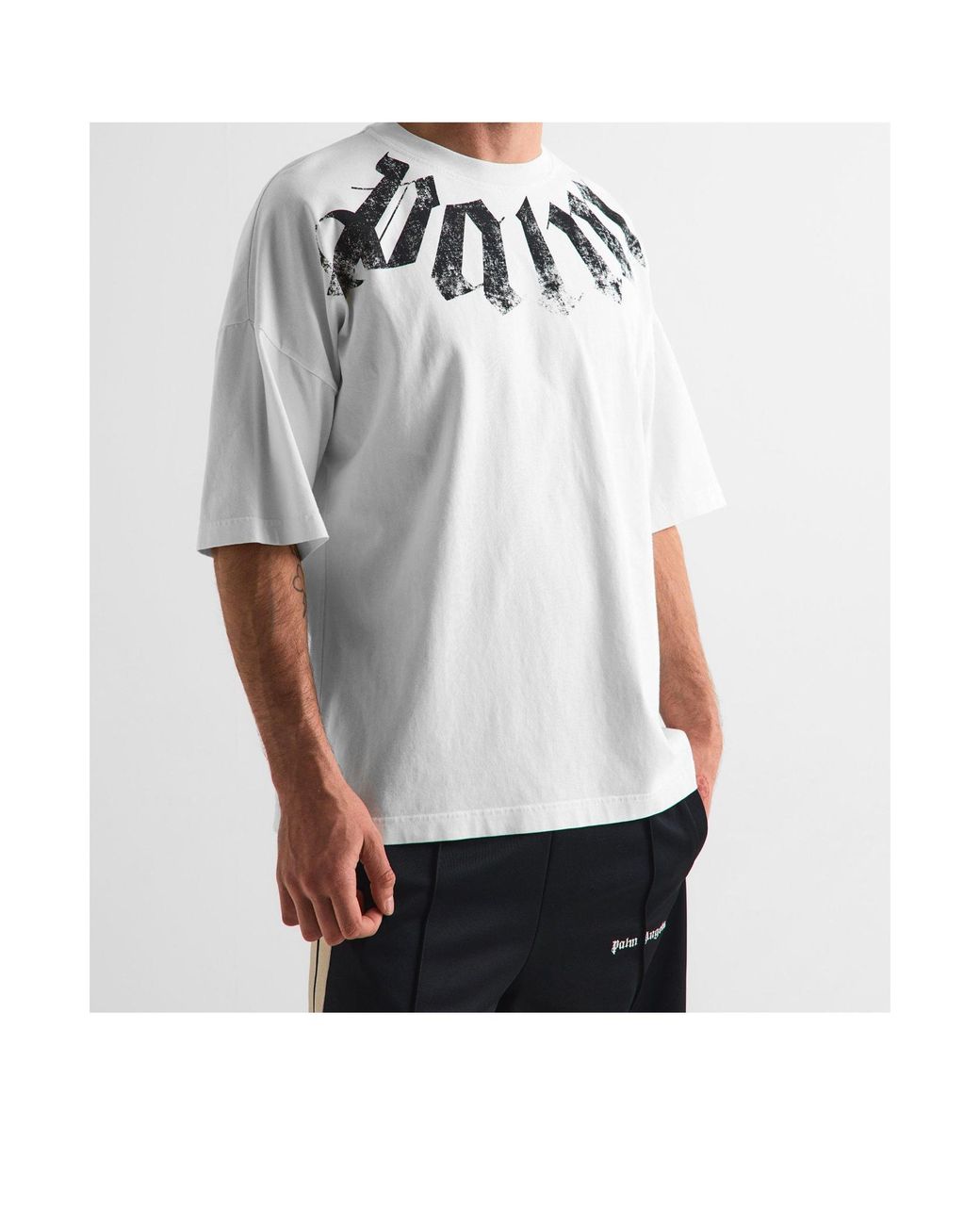Palm Angels White T-Shirt for men