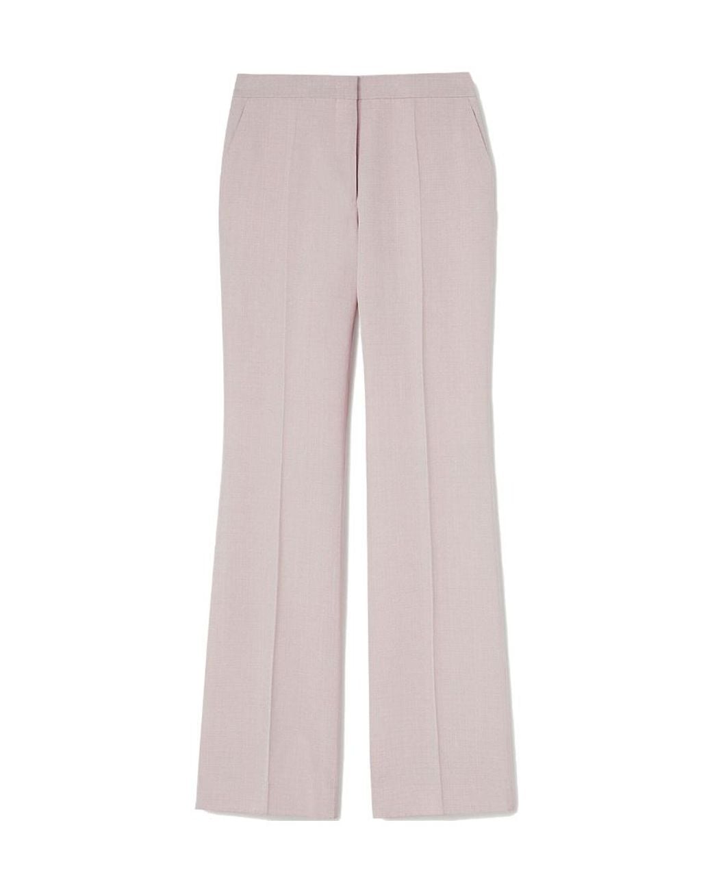 Jil Sander Pink Straight Leg Tailored Trousers