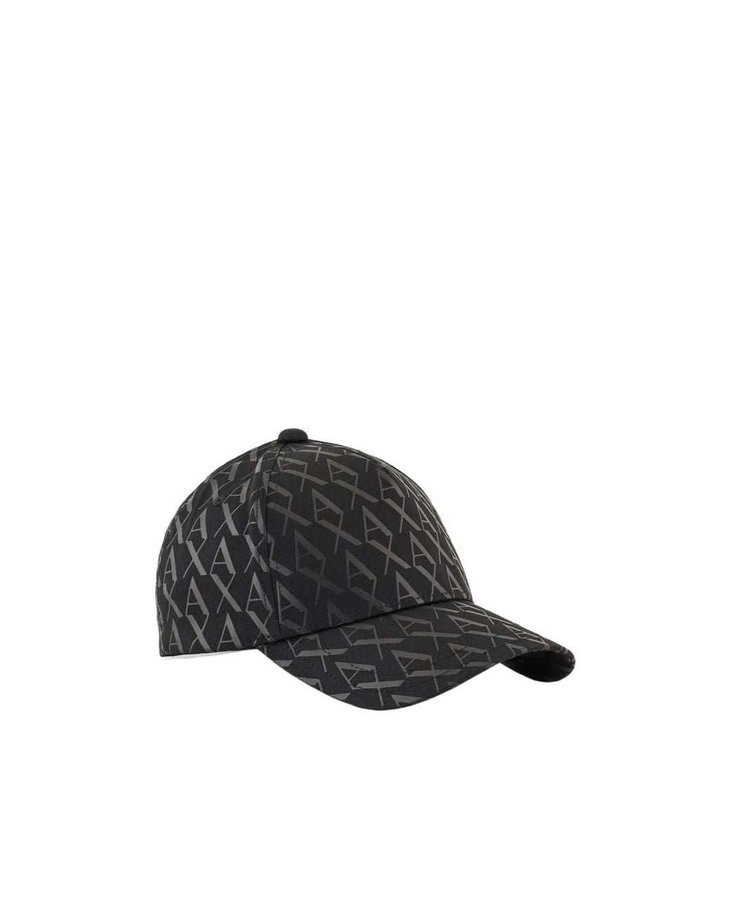 ARMANI EXCHANGE Black Logo-Print Baseball Cap for men