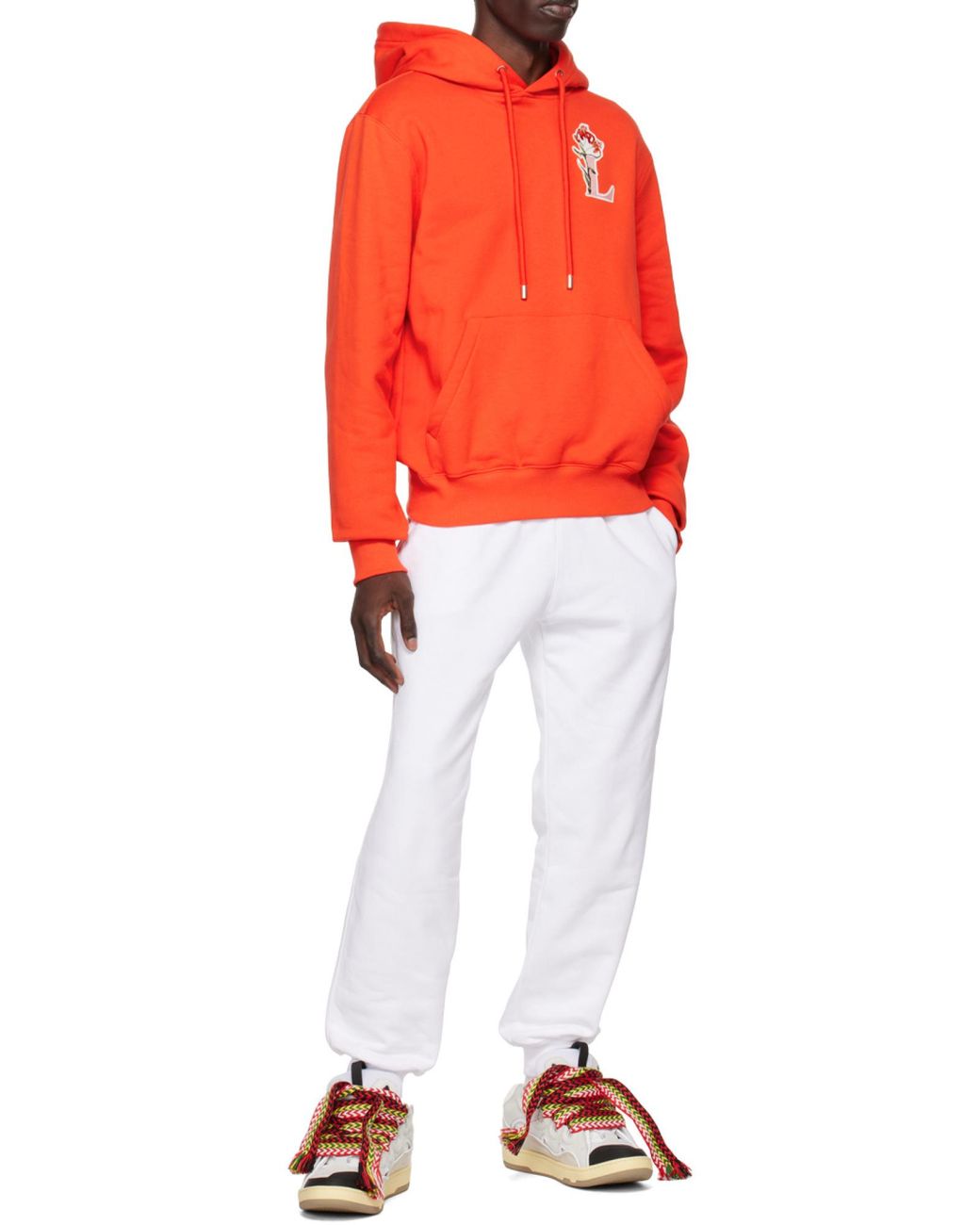 Lanvin Natural Curb Low-Top Sneakers for men