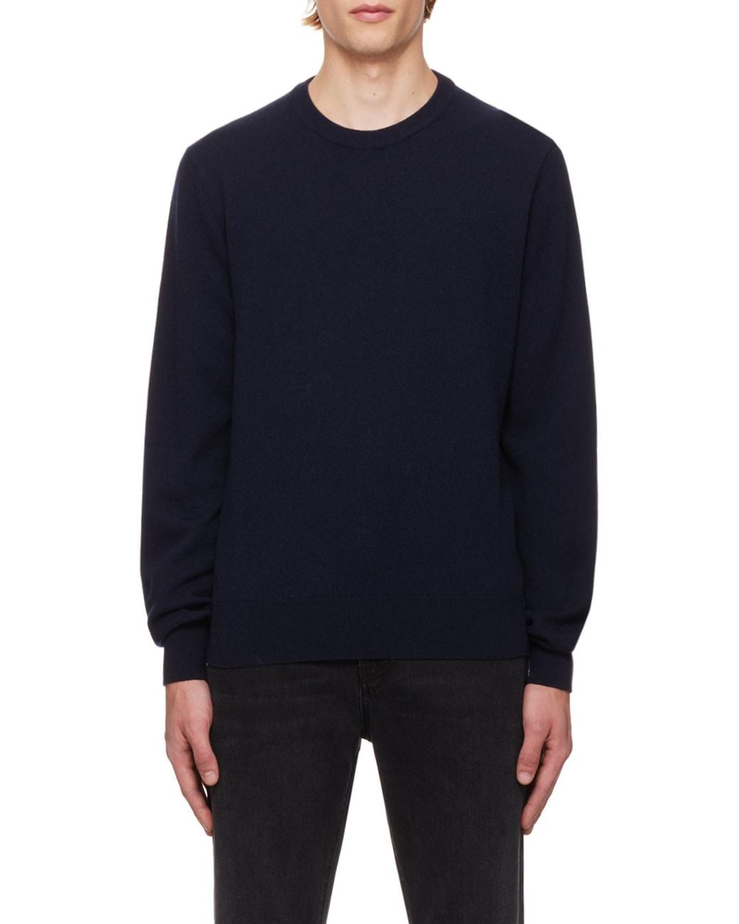 The Row Blue Crewneck Knitted Jumper for men