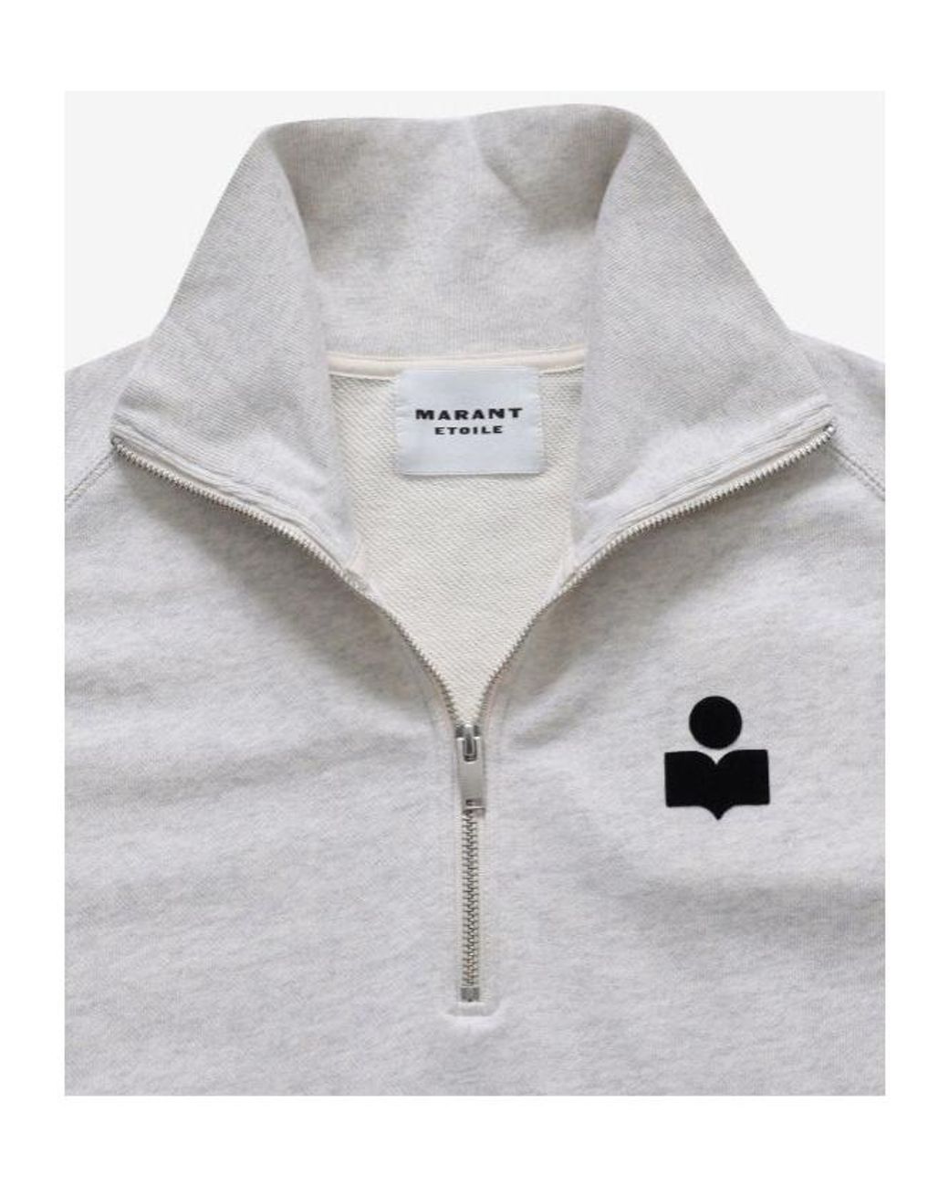 Isabel Marant Purple Isabel Marant Étoile Ross Logo-Flocked Zip-Up Sweatshirt