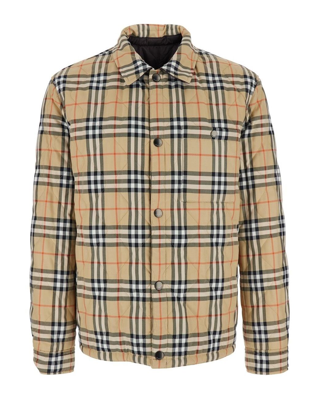 Burberry Black Quilted Button-Fastening Padded Jacket for men
