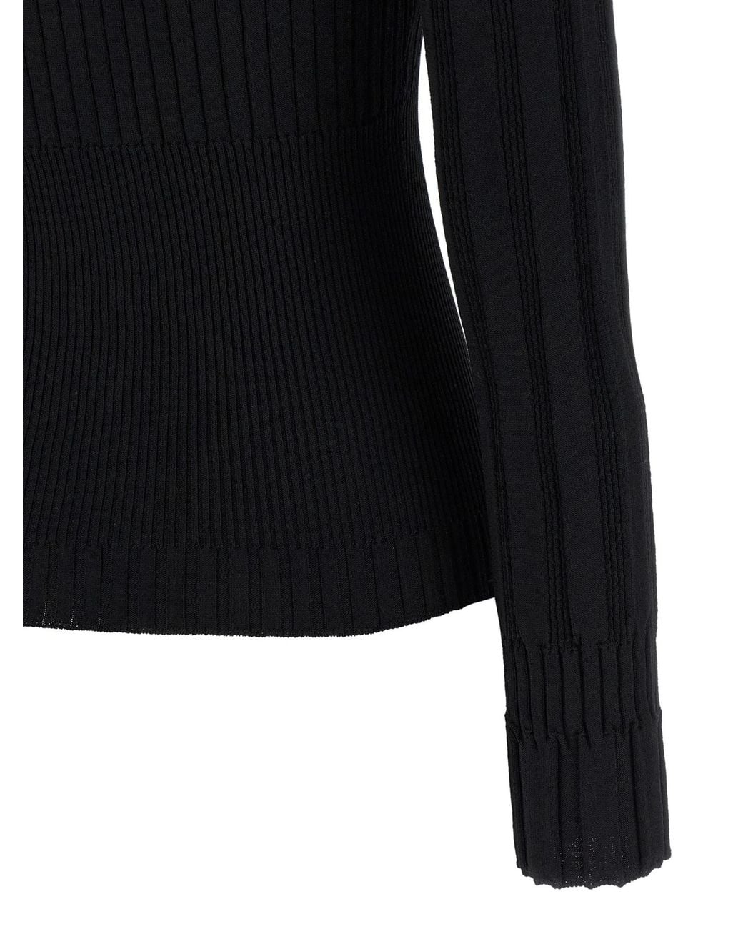 Balmain Black Buttoned Fitted Cardigan