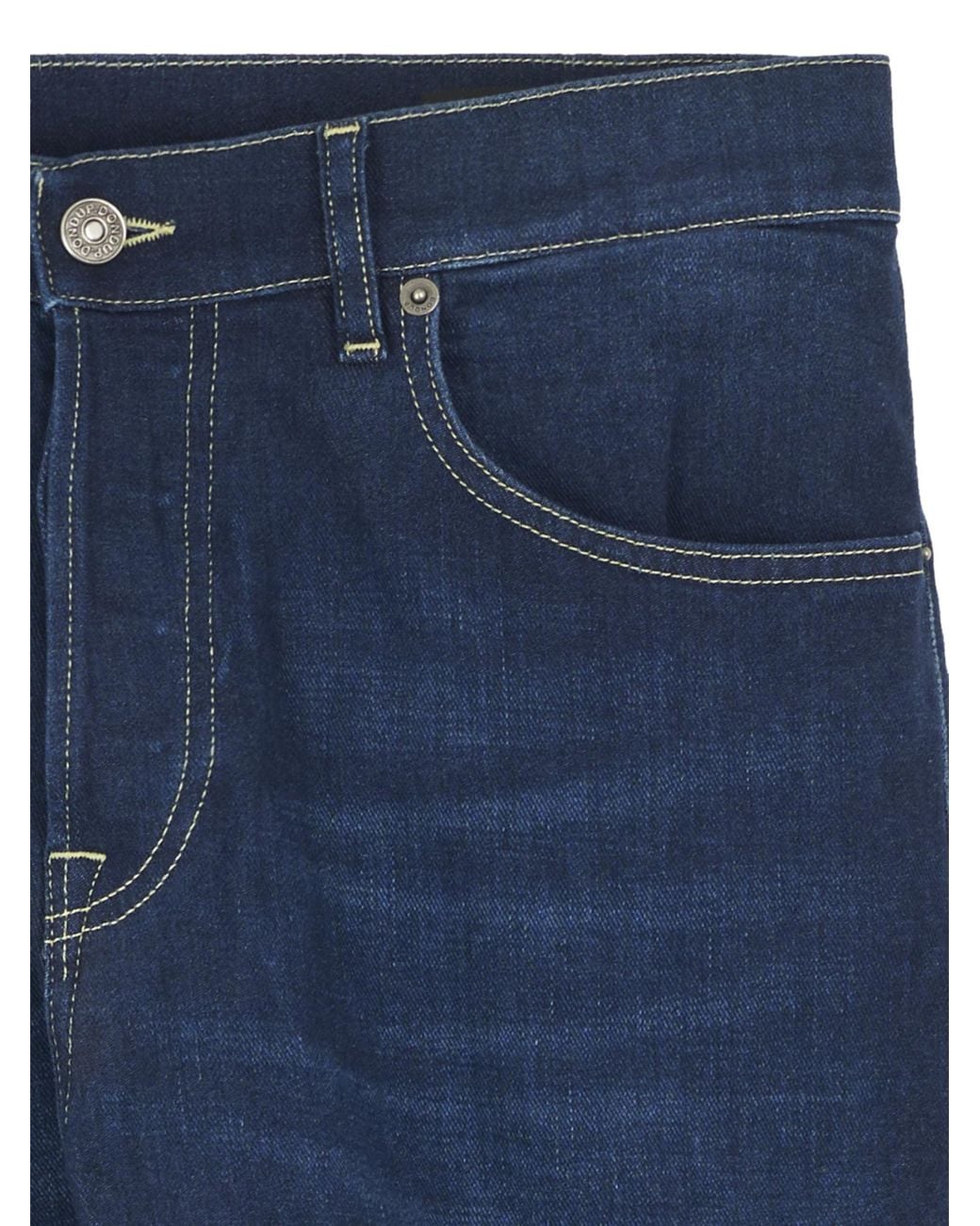 Dondup Blue Belt Loops Trousers for men