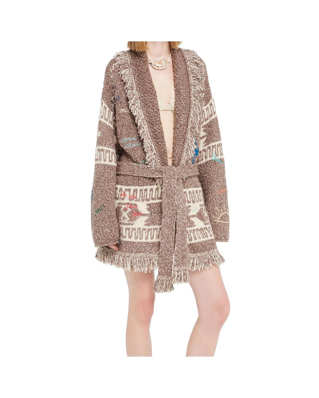 Alanui Multicolor Written By The Ocean Cardigan