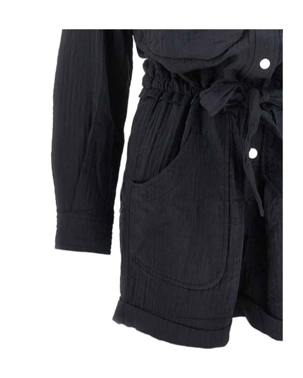 Isabel Marant Black Single-Breasted Jumpsuit