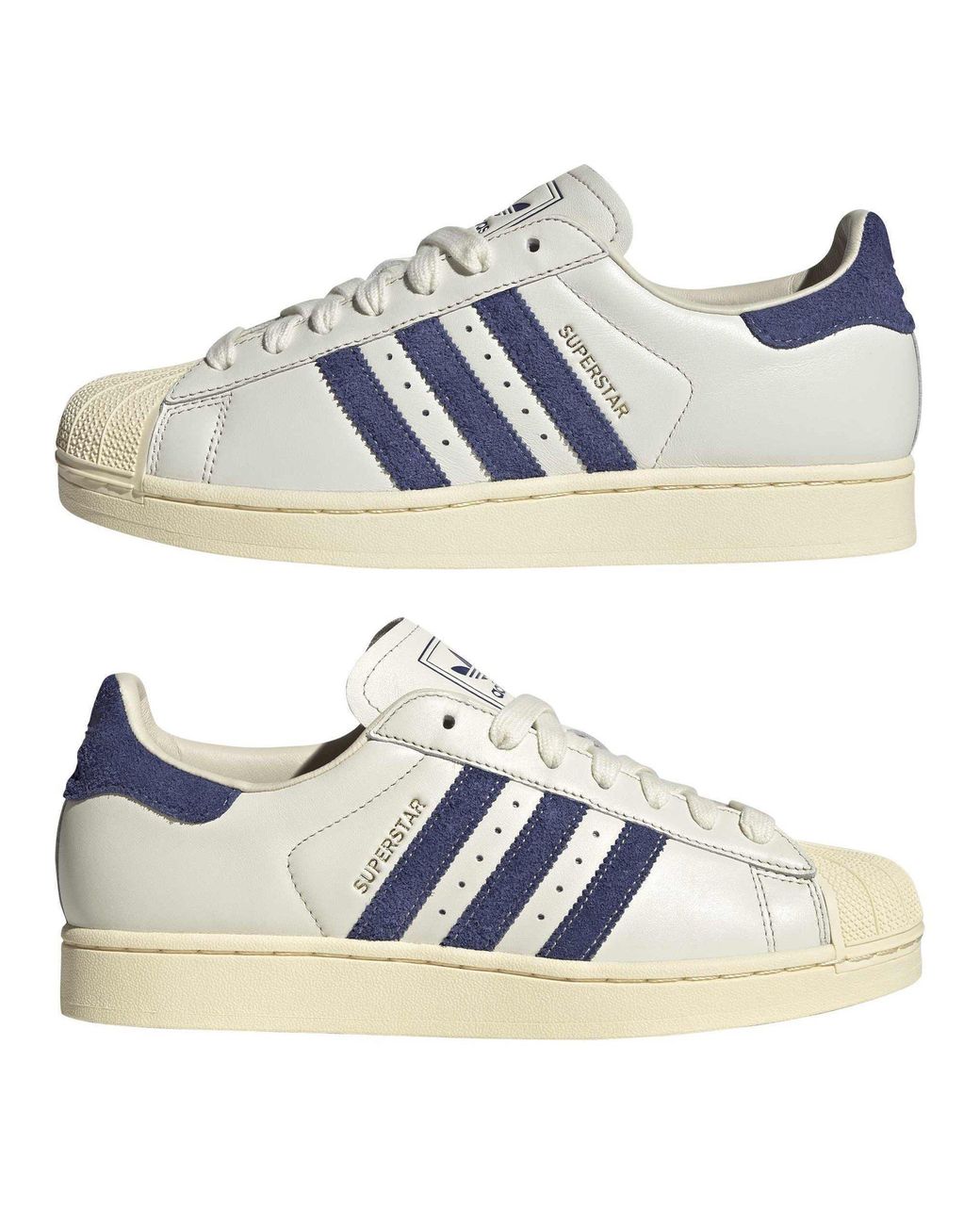 Adidas Originals Blue Low-Top Leather Sneakers for men