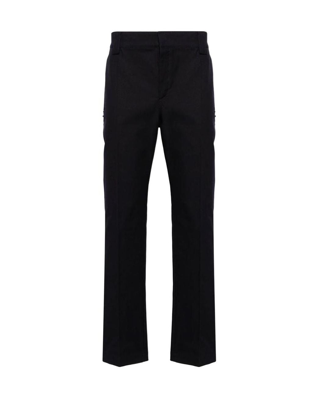 Valentino Black Rockstud Straight Tailored Trousers for men