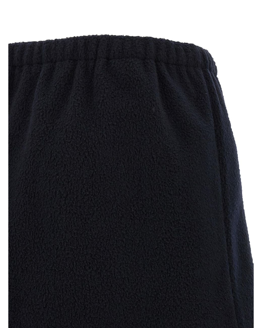 Miu Miu Blue Logo Motif Mini Skirt