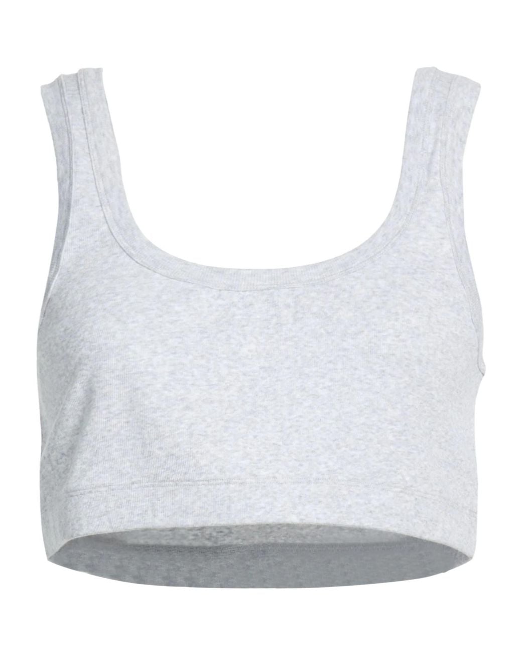 Brunello Cucinelli Gray Sleeveless Cropped Top
