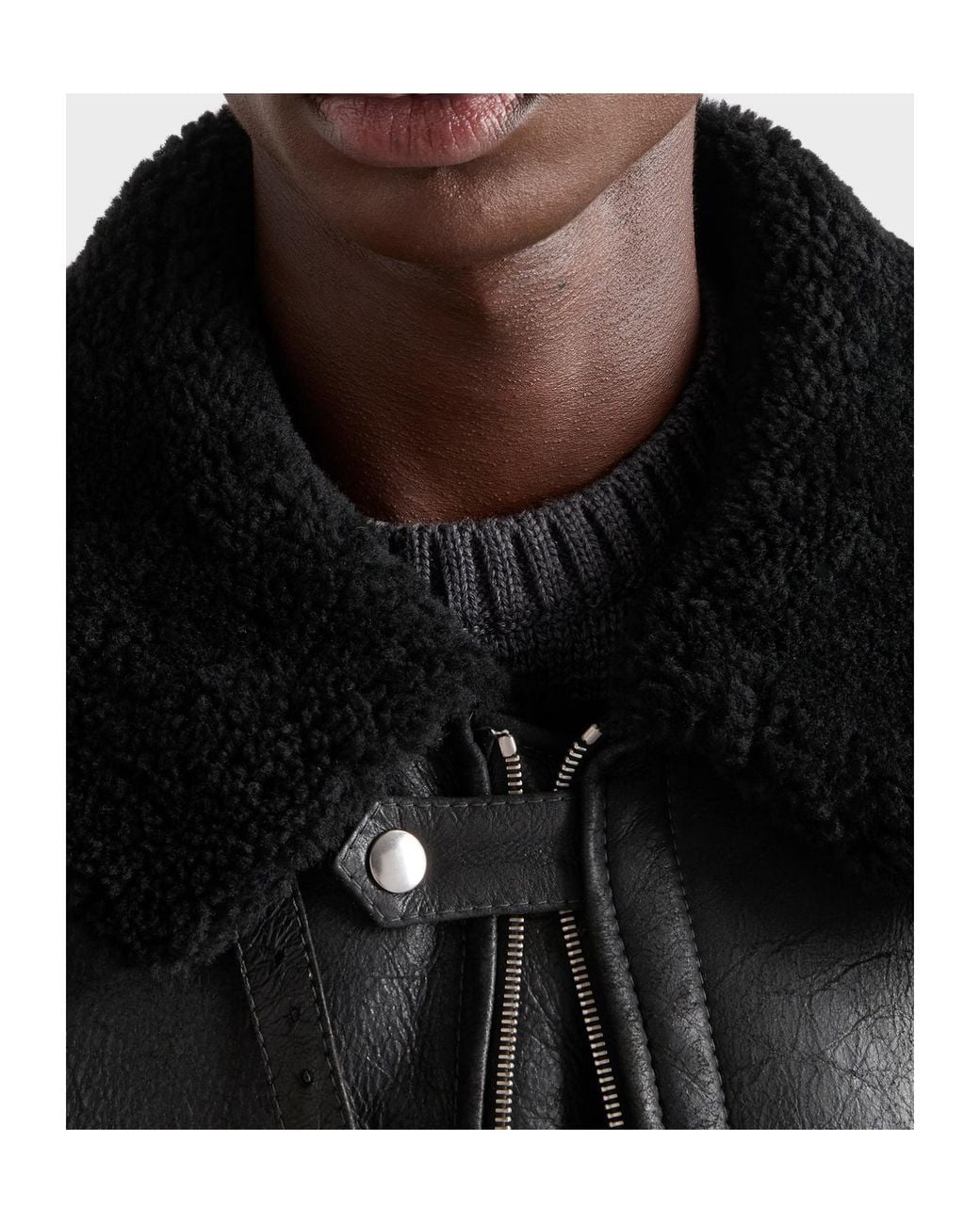 Prada Black Shearling Jacket for men