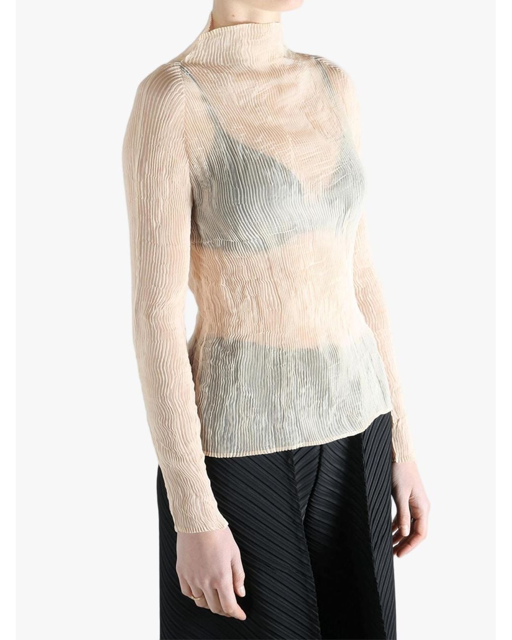 Issey Miyake Multicolor Chiffon Twist 1 Shirt