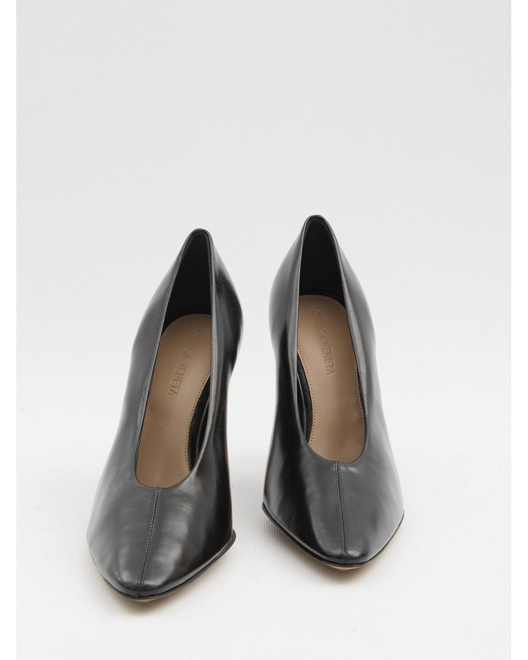 Bottega Veneta Black Sofia Pointed-Toe Slip-On Pumps