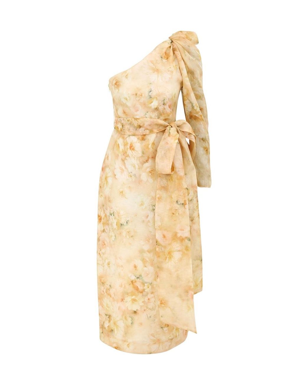 Zimmermann Metallic Crush Midi Dress