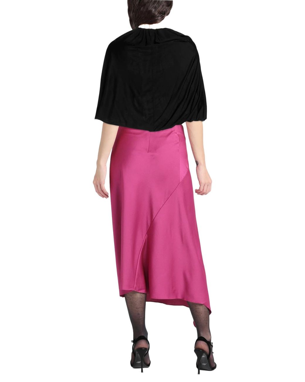 Saint Laurent Black Minimalist Shortsleeve Cropped Top