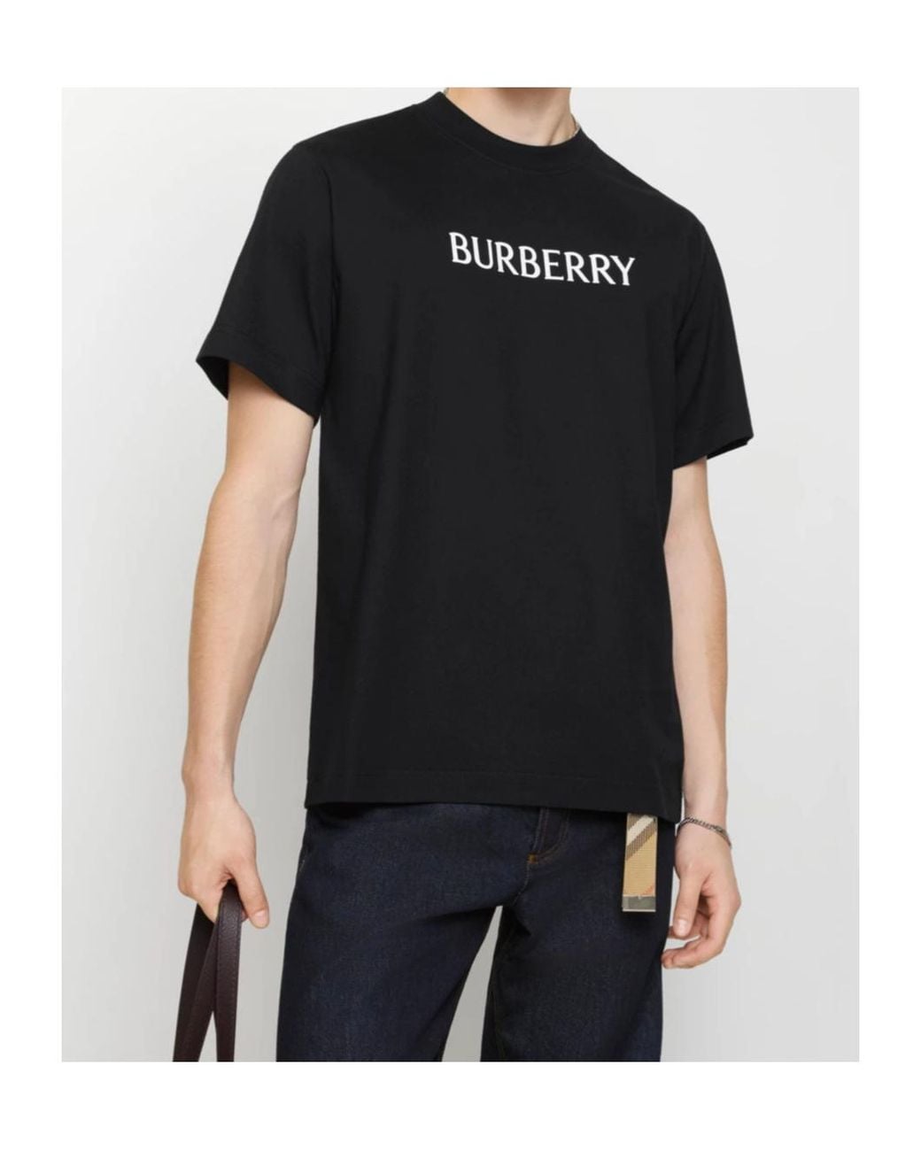 Burberry Black T-Shirt 'Seth' for men